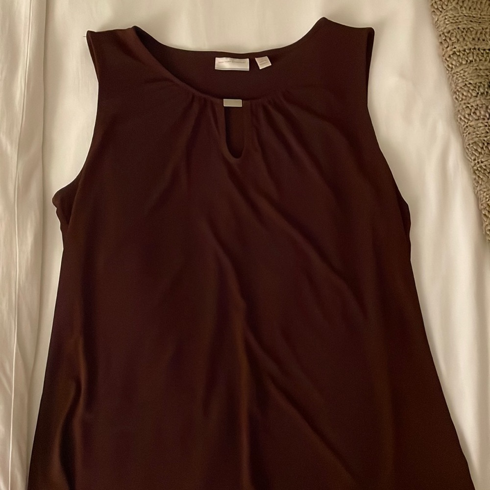 New York and company plum dress shirt